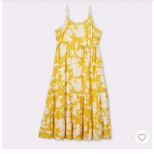 Floral printed tiered maxi sundress